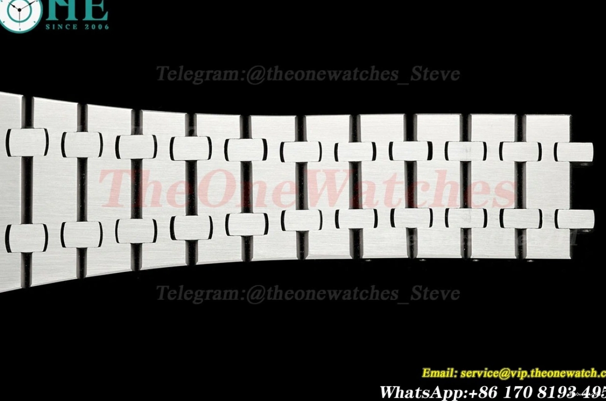 TKF Royal A4302 41mm Clone Super SS Black Dial 15500 Oak SS 0322